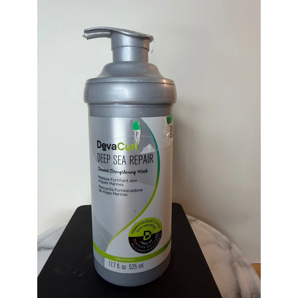 DevaCurl Deep Sea Repair Seaweed Strengthening Mask 17.7oz 525ml Pump Bottle